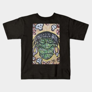 shrunken head trophy head Kids T-Shirt